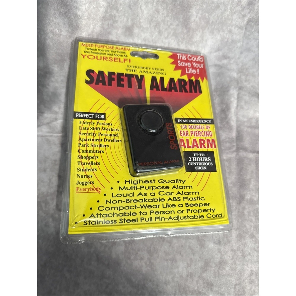 The Amazing Safety Alarm Up To 2 Hours Continuous Siren 130 db Ear Piercing NEW!